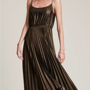 ALL SAINTS Dress Woman metallic pleated dress